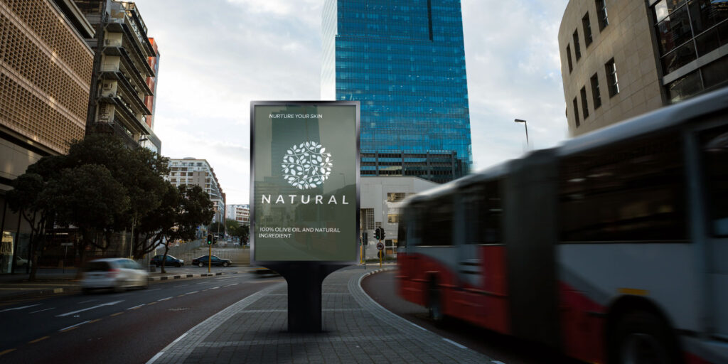 Affiche de ville promotionnelle de la marque Natural