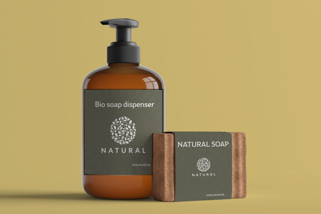 Savon de la marque Natural 100% huile d'olive.
