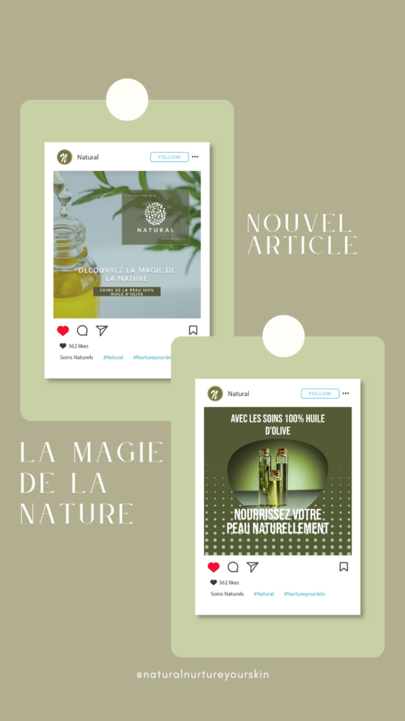 Visuel de story instagram pour la marque Natural
